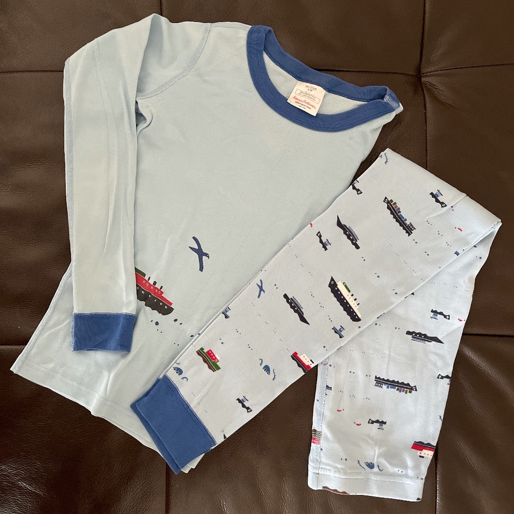 Hanna Anderson Boys Pajama Set, size 10